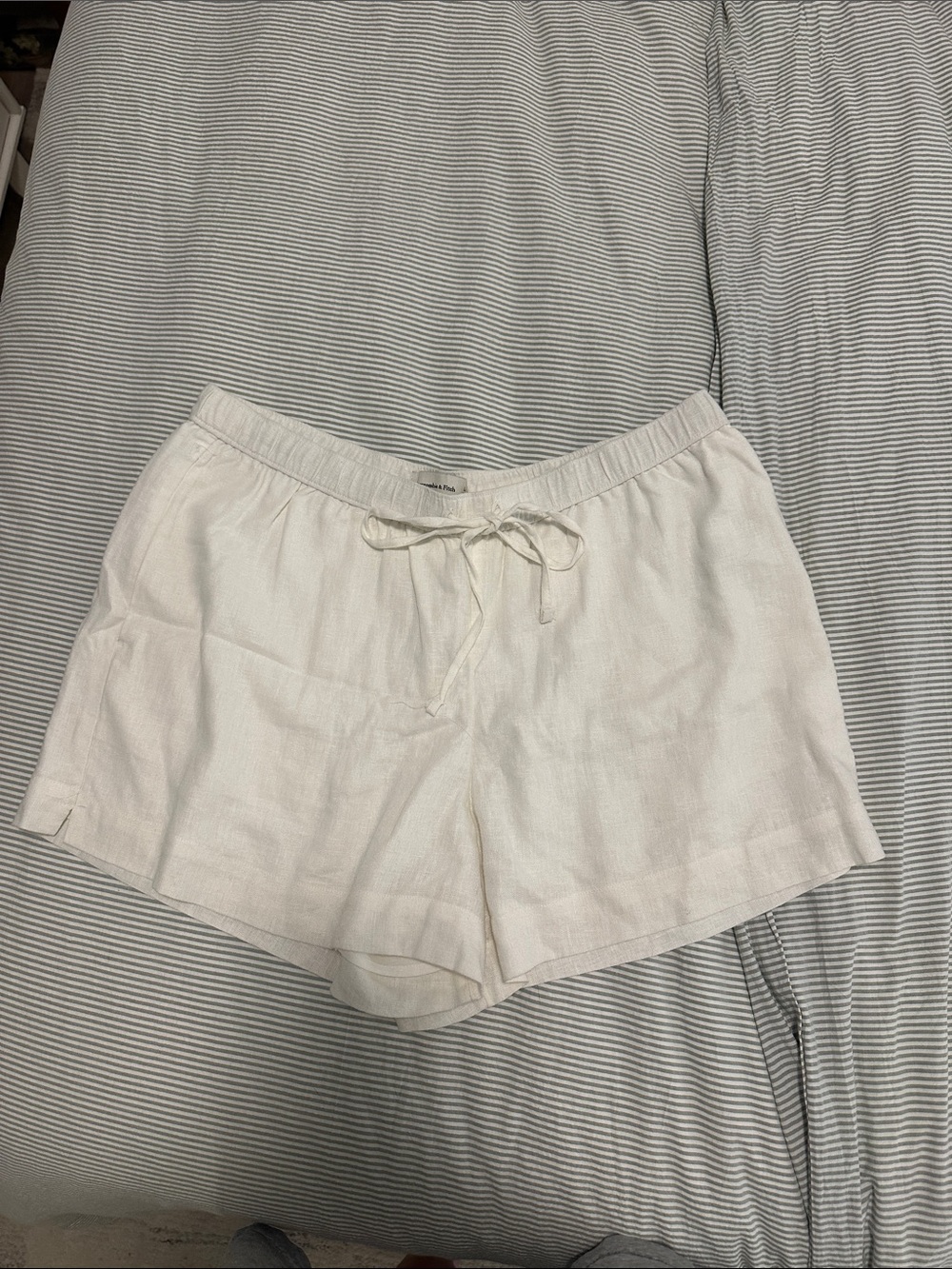 Abercrombie Linen-Blend Drawstring Shorts